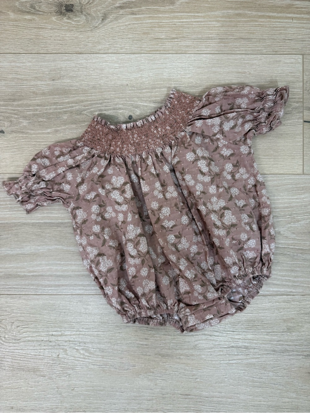 Noralee Blush Hydrangea Maddie Romper